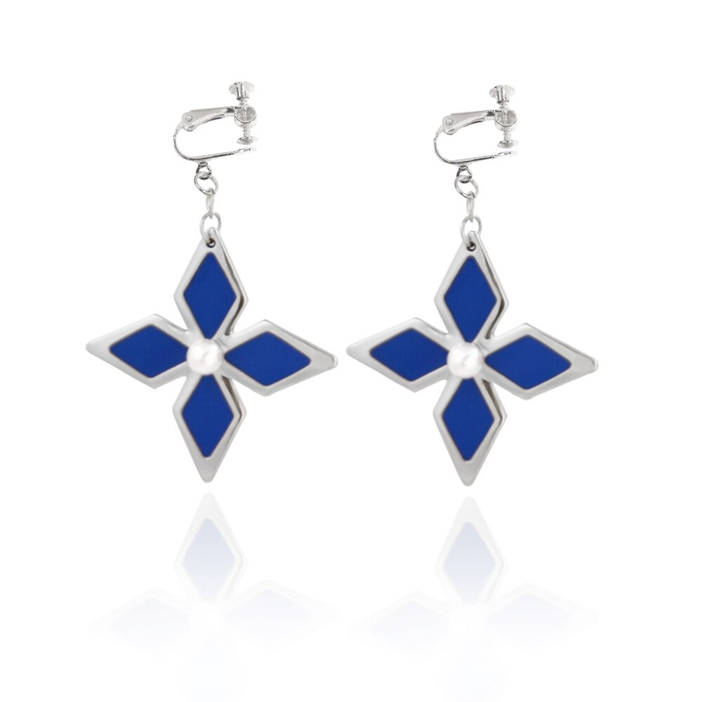 Anime Genshin Impact Earrings - Barbatos Venti Tartaglia Kaeya Alberch Qiqi Cosplay Accessories