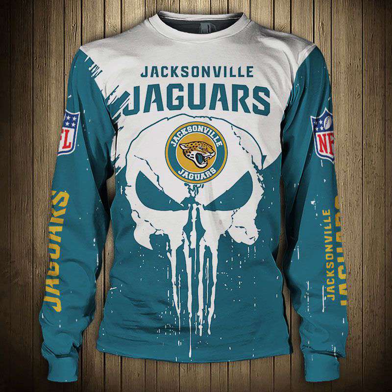 Men’s Jacksonville Jaguars Sweatshirt Punisher - Unique Style with Team Logo