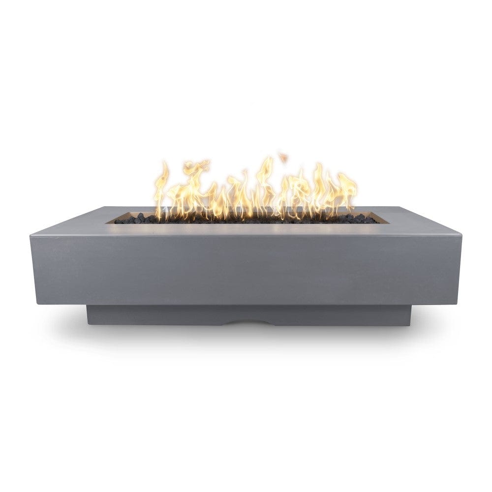 Top Fires Del Mar 72-Inch Rectangular GFRC Gas Fire Pit with Flame Sense Ignition
