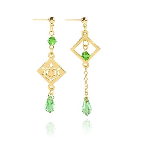 Anime Genshin Impact Earrings - Barbatos Venti Tartaglia Kaeya Alberch Qiqi Cosplay Accessories