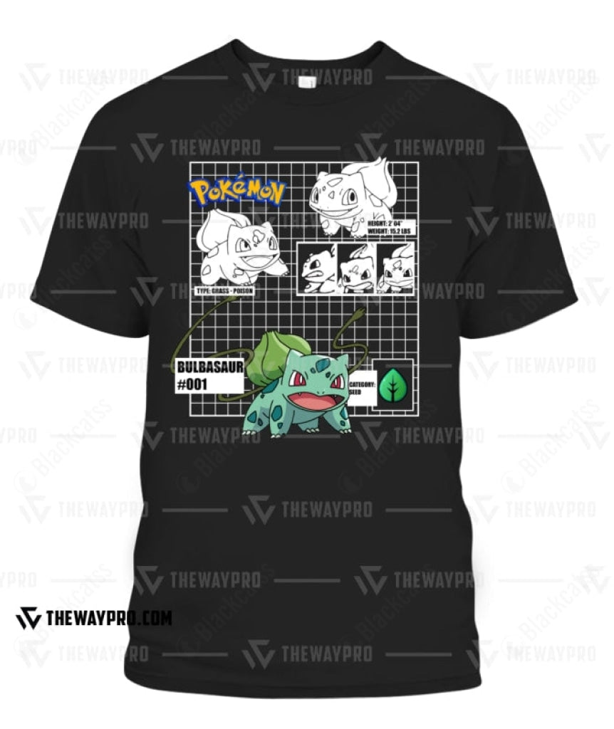 PKM Bulbasaur #001 Custom Graphic T-Shirt