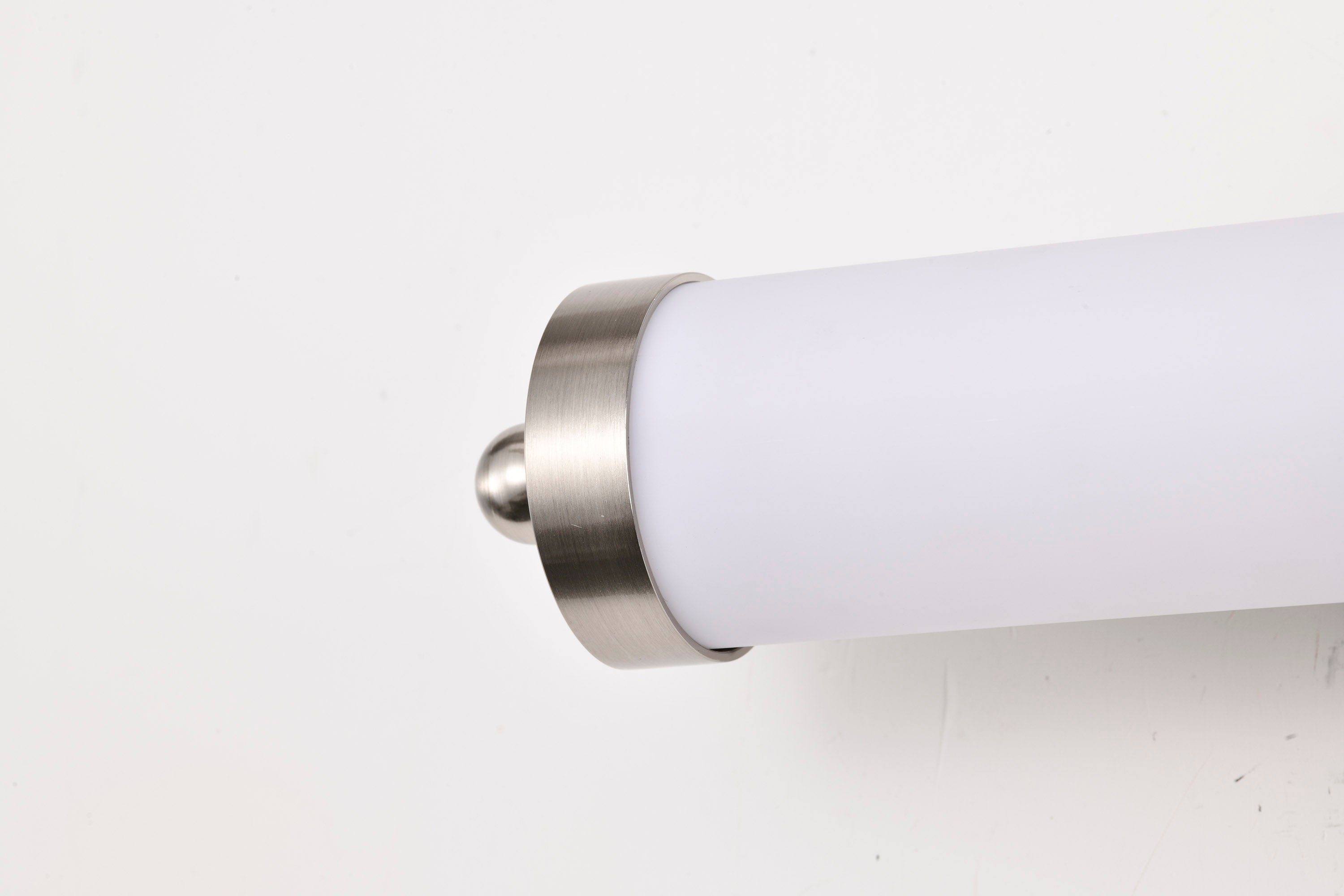 SATCO/NUVO Kagen Small Vanity LED Light with Brushed Nickel Finish and White Acrylic Lens