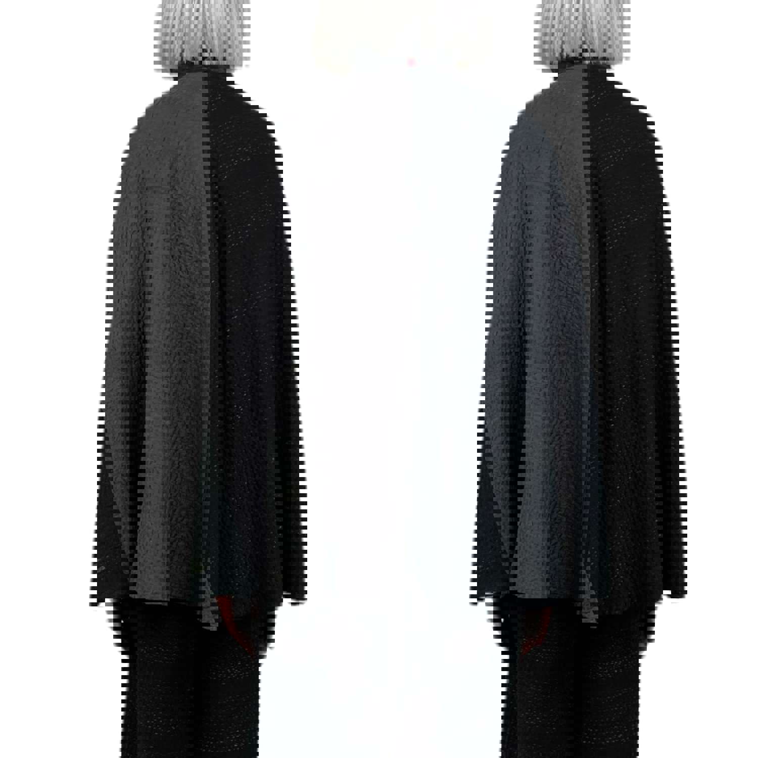 JAIPUR PATCH MANTLE CAPE JACKET - Reversible 4-Layer Kantha Fabric Cape