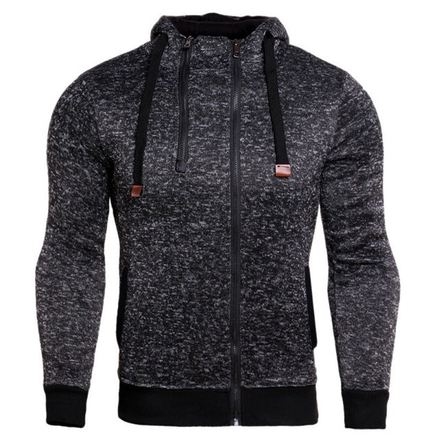 Men's Running Hooded Jacket Compression Tights for Training and Fitness