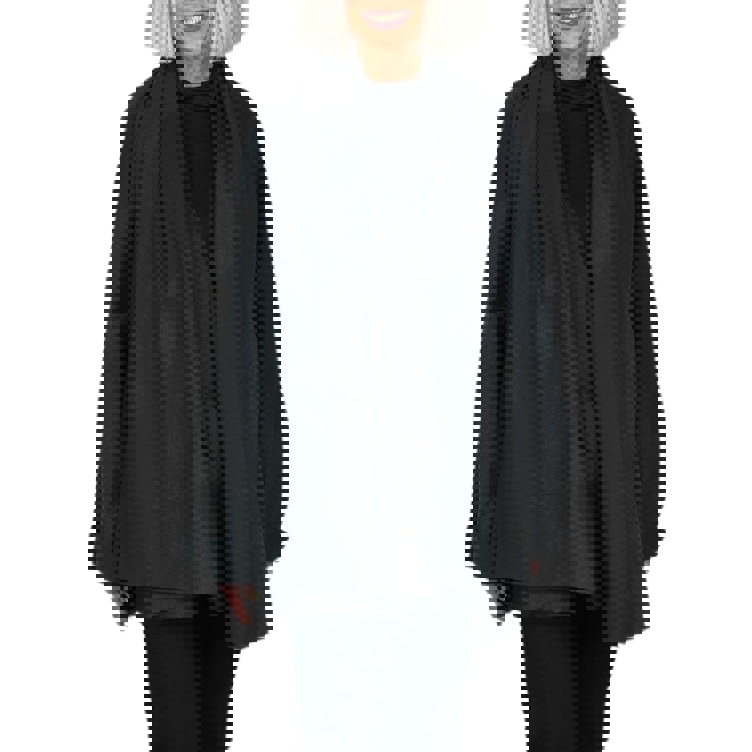 PRINTED SHAWL COLLAR MICRO JACKET