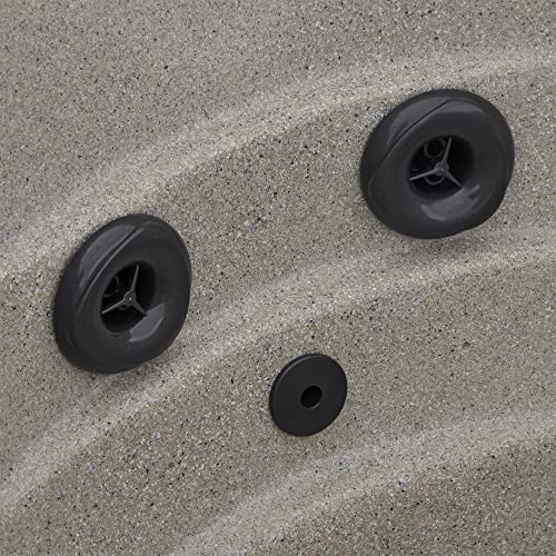 LifeSmart LS100 Taupe 4-Person 9-Jet Energy Efficient Outdoor Hot Tub Spa with Cover