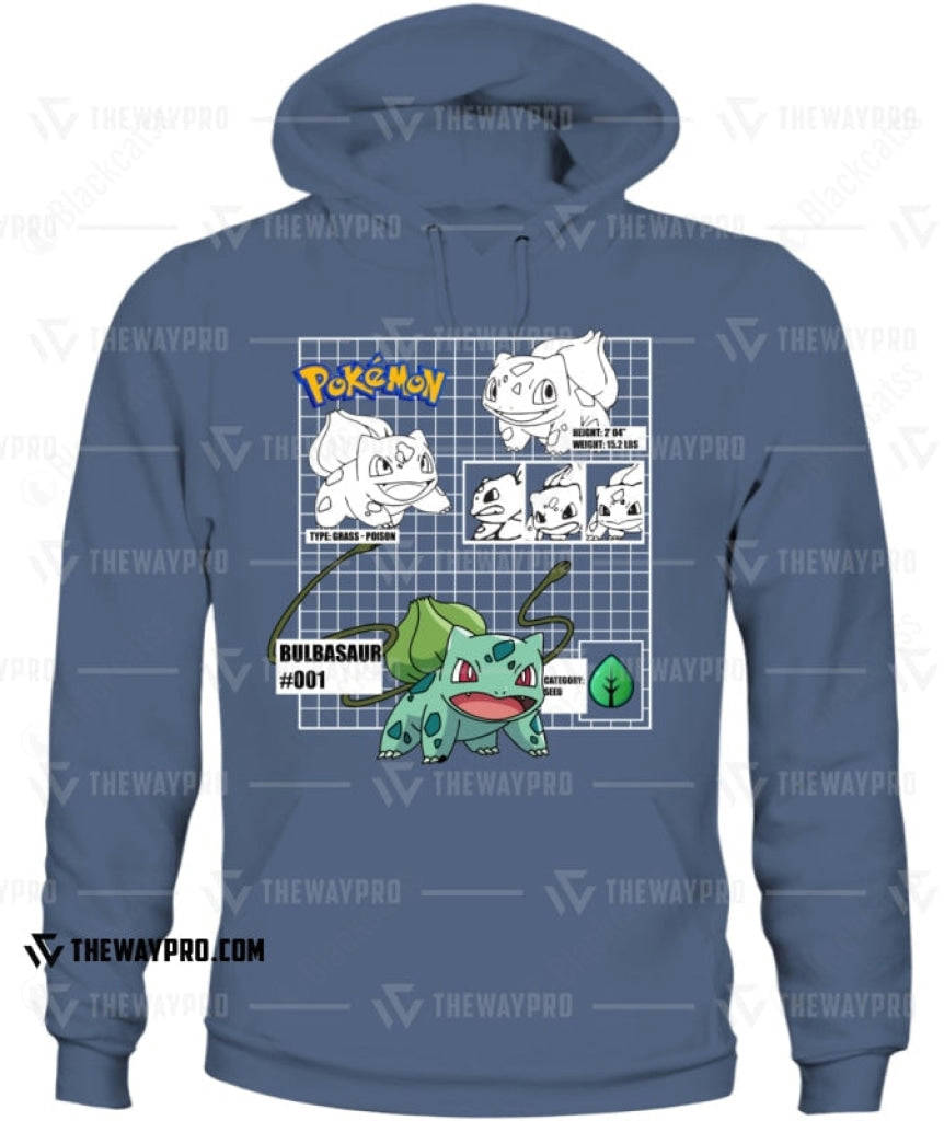 PKM Bulbasaur #001 Custom Graphic T-Shirt