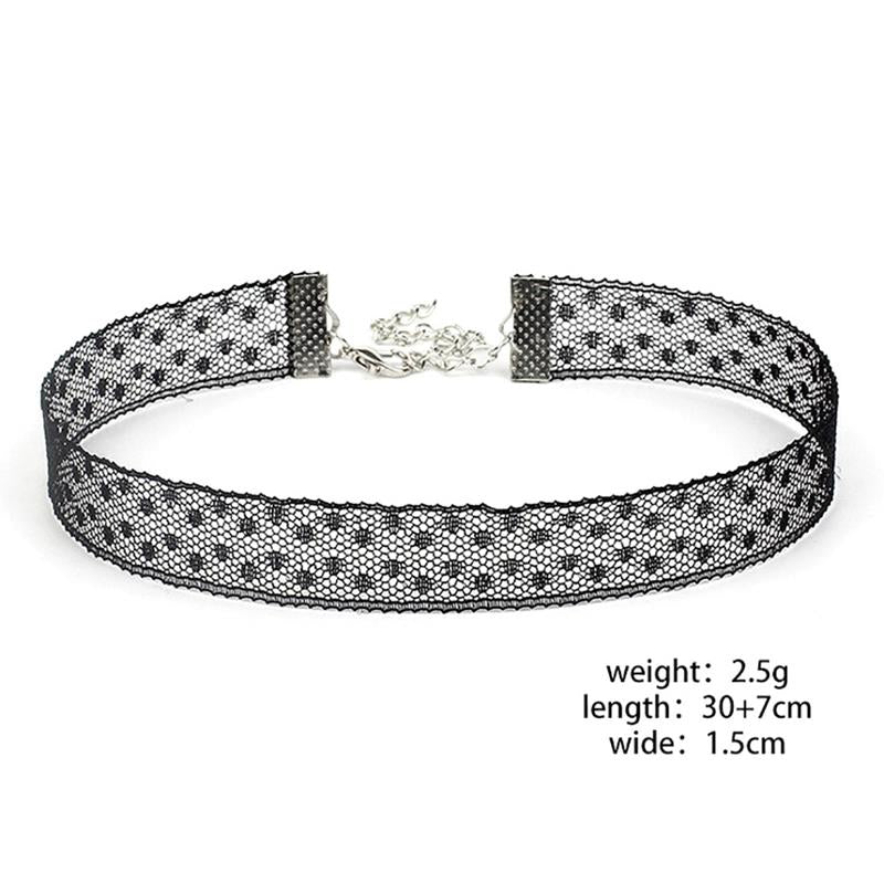 Elegant Women's Lace Flower Choker Necklace - Romantic Clavicle Jewelry