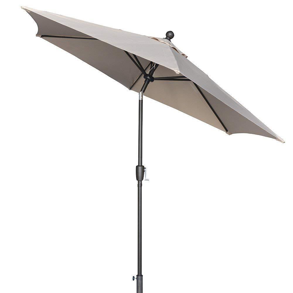 LCH 9 ft Outdoor Umbrella with Tilt Crank and Cover (Blue)