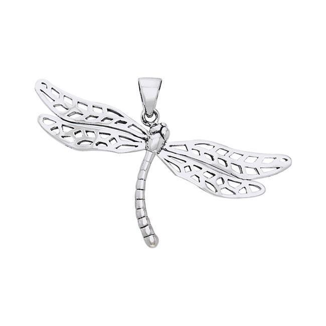 Dragonfly Sterling Silver Pendant Jewelry TPD1153 - Symbol of Flexibility and Change