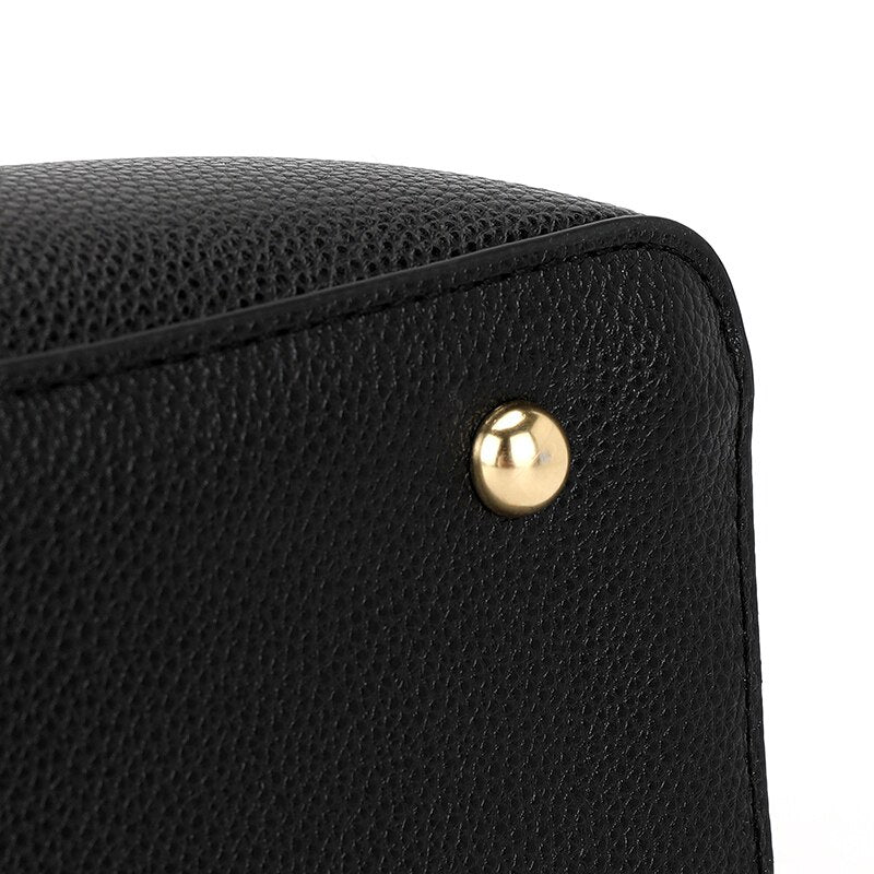 Large Capacity Luxury Designer Vintage Casual Leather Tote Bag