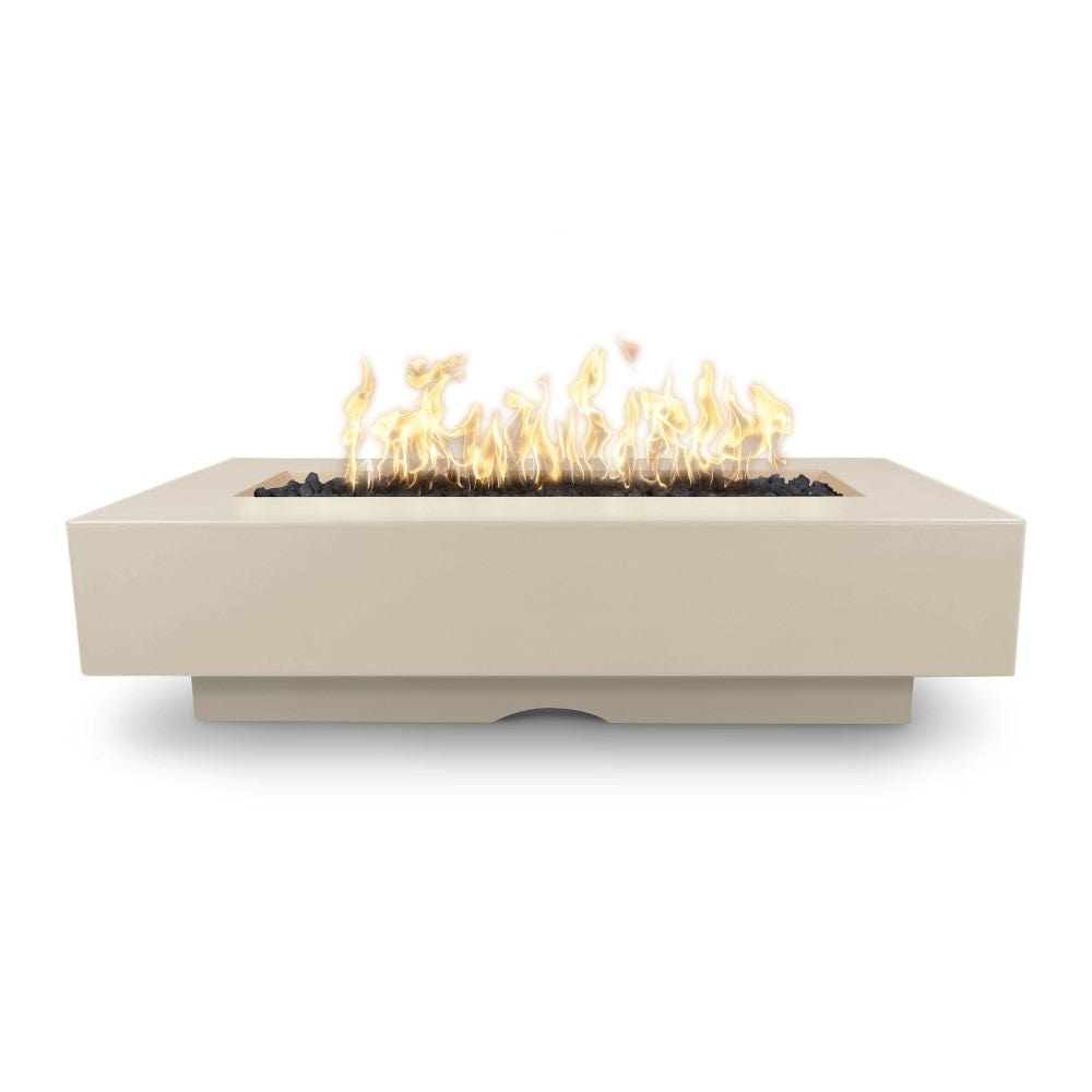 Top Fires Del Mar 72-Inch Rectangular GFRC Gas Fire Pit with Flame Sense Ignition