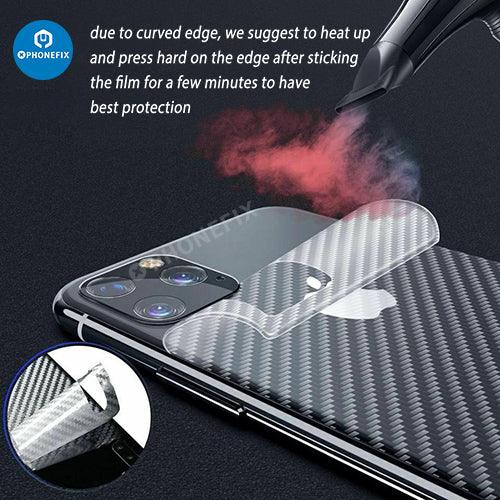 iPhone 14 Pro Max Carbon Fiber Back Cover Screen Protector Film - 3PCS