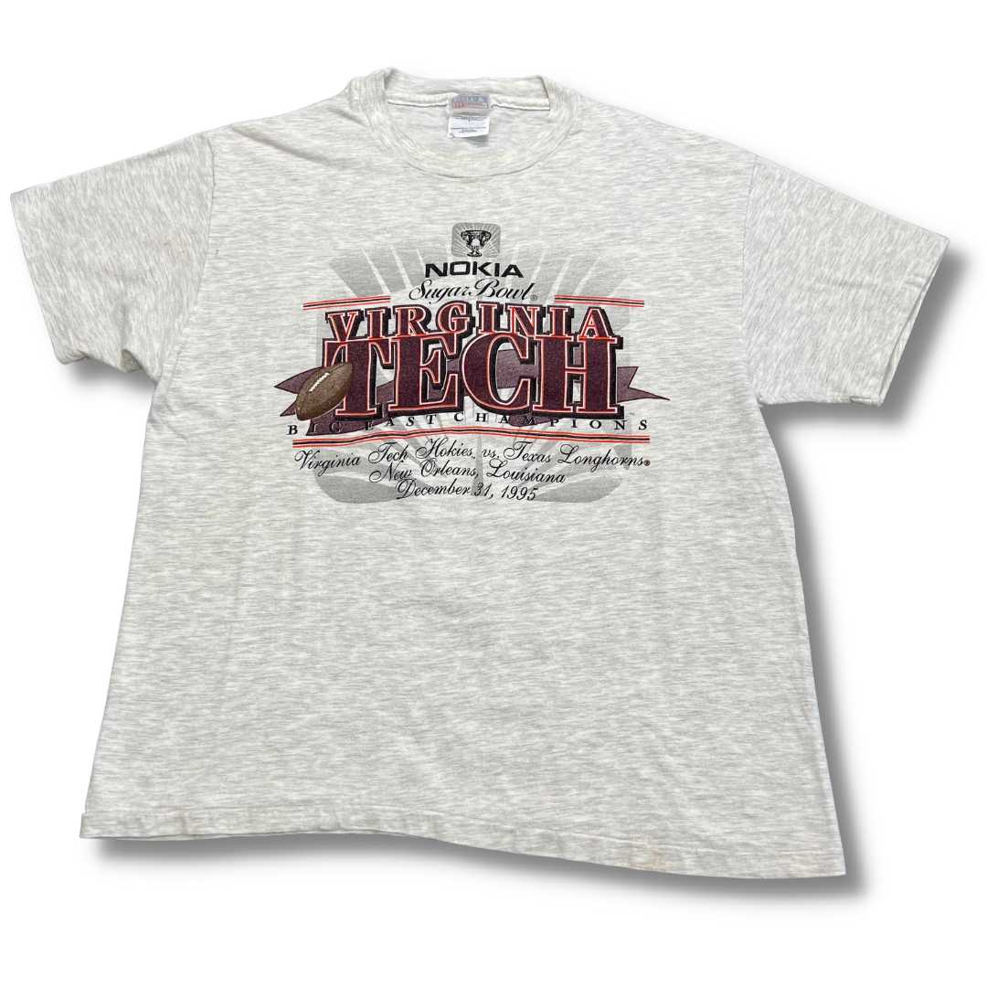 Vintage 1995 Virginia Tech Big East Champs T-Shirt - Large