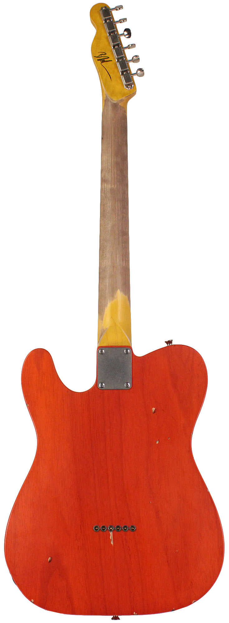 Nash E-1HB Guitar, Gretsch Orange, Lollartron, Light Aging