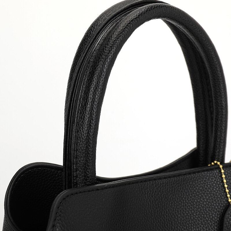 Large Capacity Luxury Designer Vintage Casual Leather Tote Bag