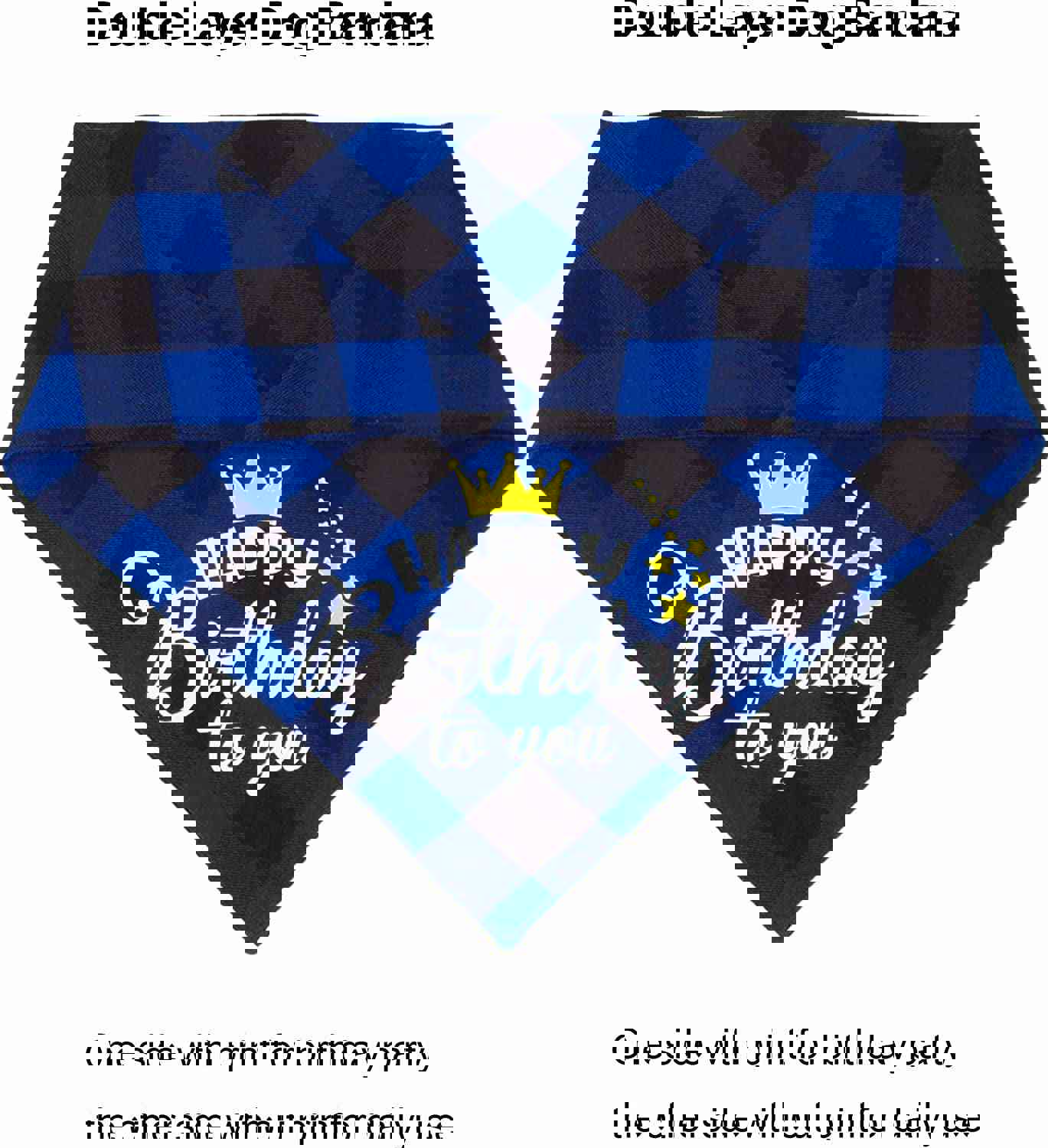 ADOGGYGO Dog Birthday Party Supplies Set with Hat, Bandana, and Bow Tie for Small to Medium Dogs