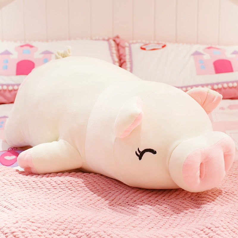 40-75cm Squishy Pig Stuffed Doll - Soft Plush Toy for Kids and Babies