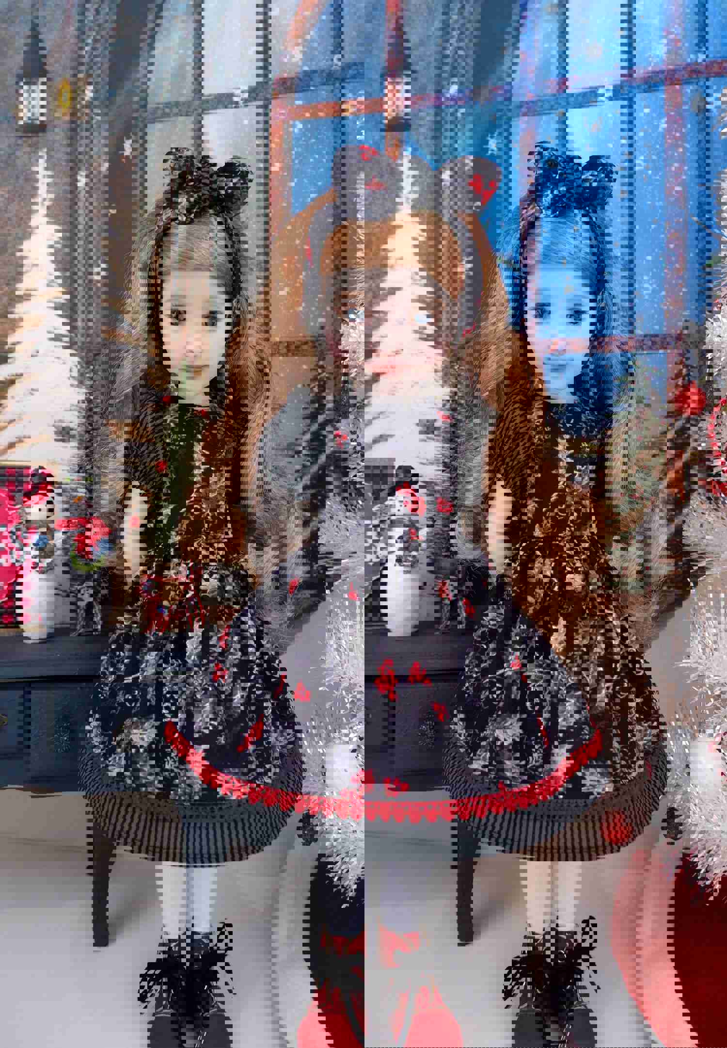 Midnight Holly - Dress and Boots for Ruby Red Fashion Friends Doll