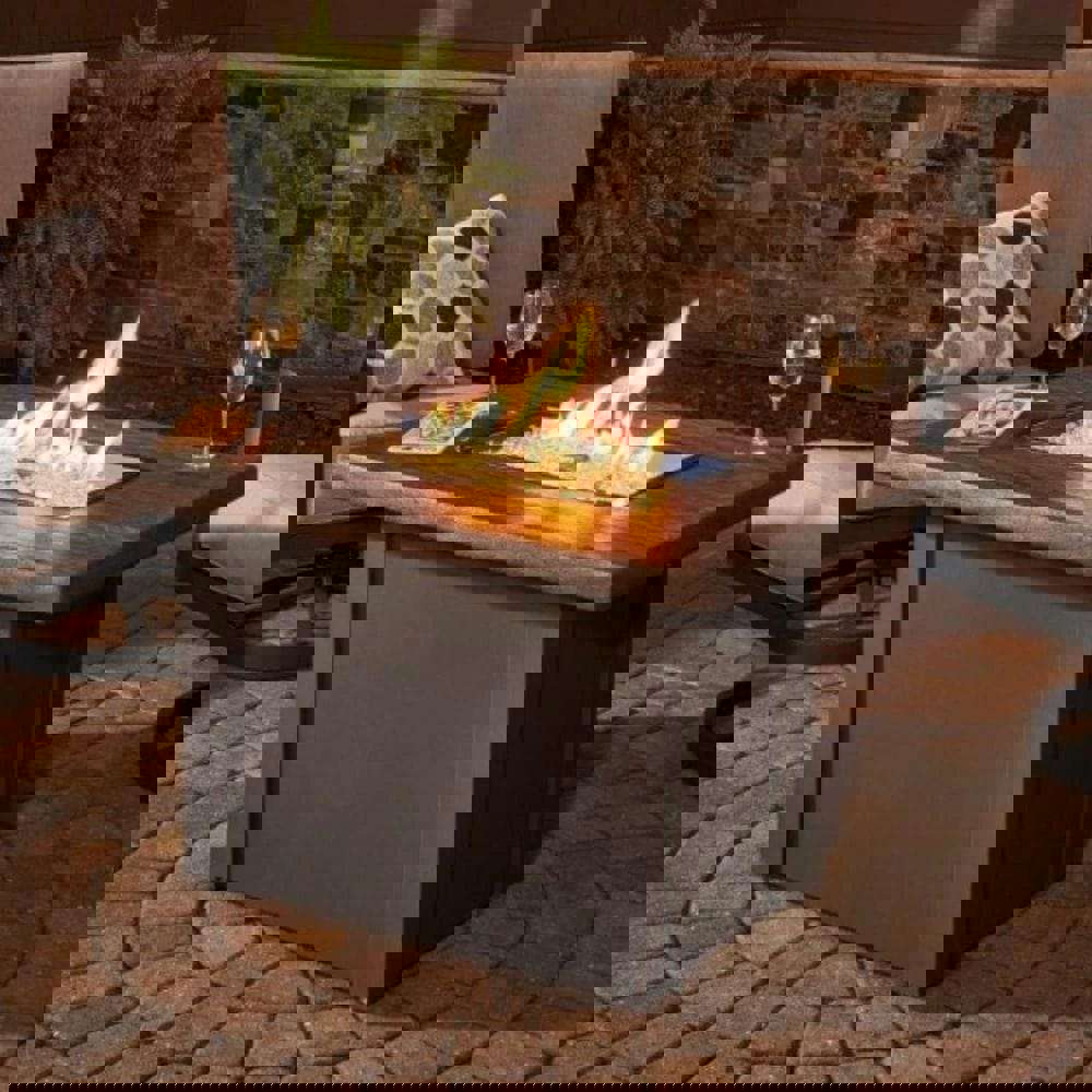 The Outdoor GreatRoom Company Havenwood 44-Inch Rectangular Gas Fire Pit Table