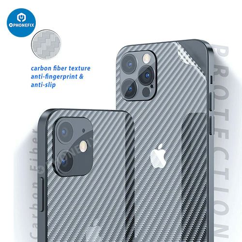 iPhone 14 Pro Max Carbon Fiber Back Cover Screen Protector Film - 3PCS
