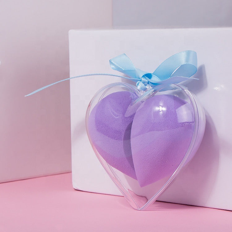 Heart Beauty Blender - Latex-Free Makeup Sponge for Flawless Application