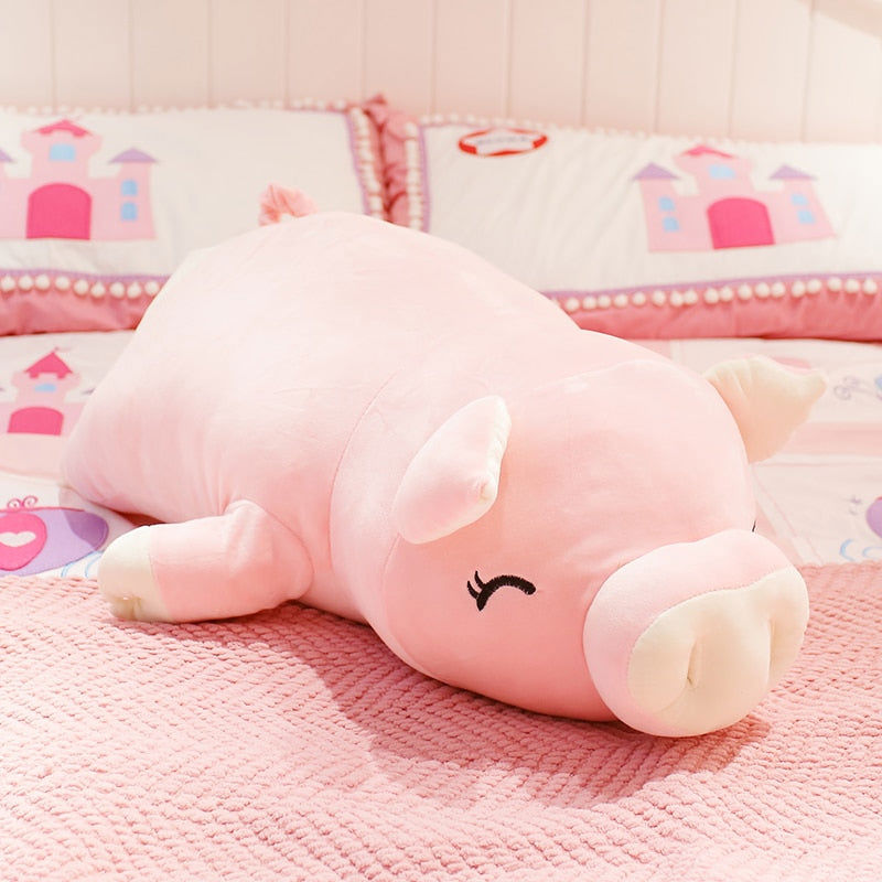 40-75cm Squishy Pig Stuffed Doll - Soft Plush Toy for Kids and Babies