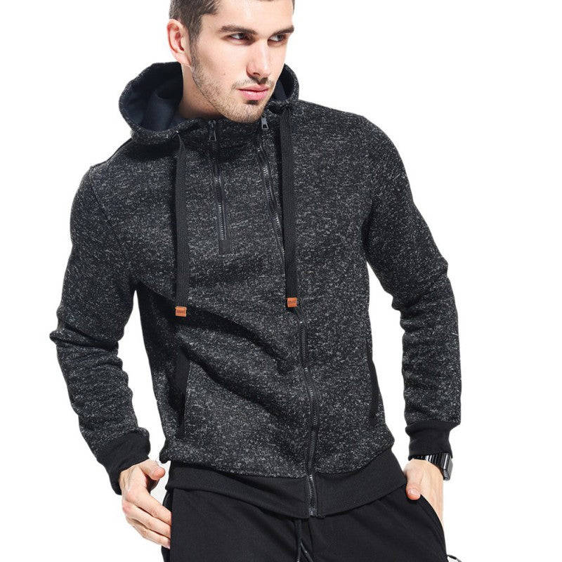 Men's Running Hooded Jacket Compression Tights for Training and Fitness