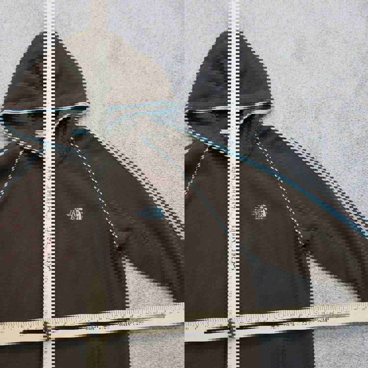 The North Face Women's Full Zip Hoodie with Pockets - Brown, Size Large