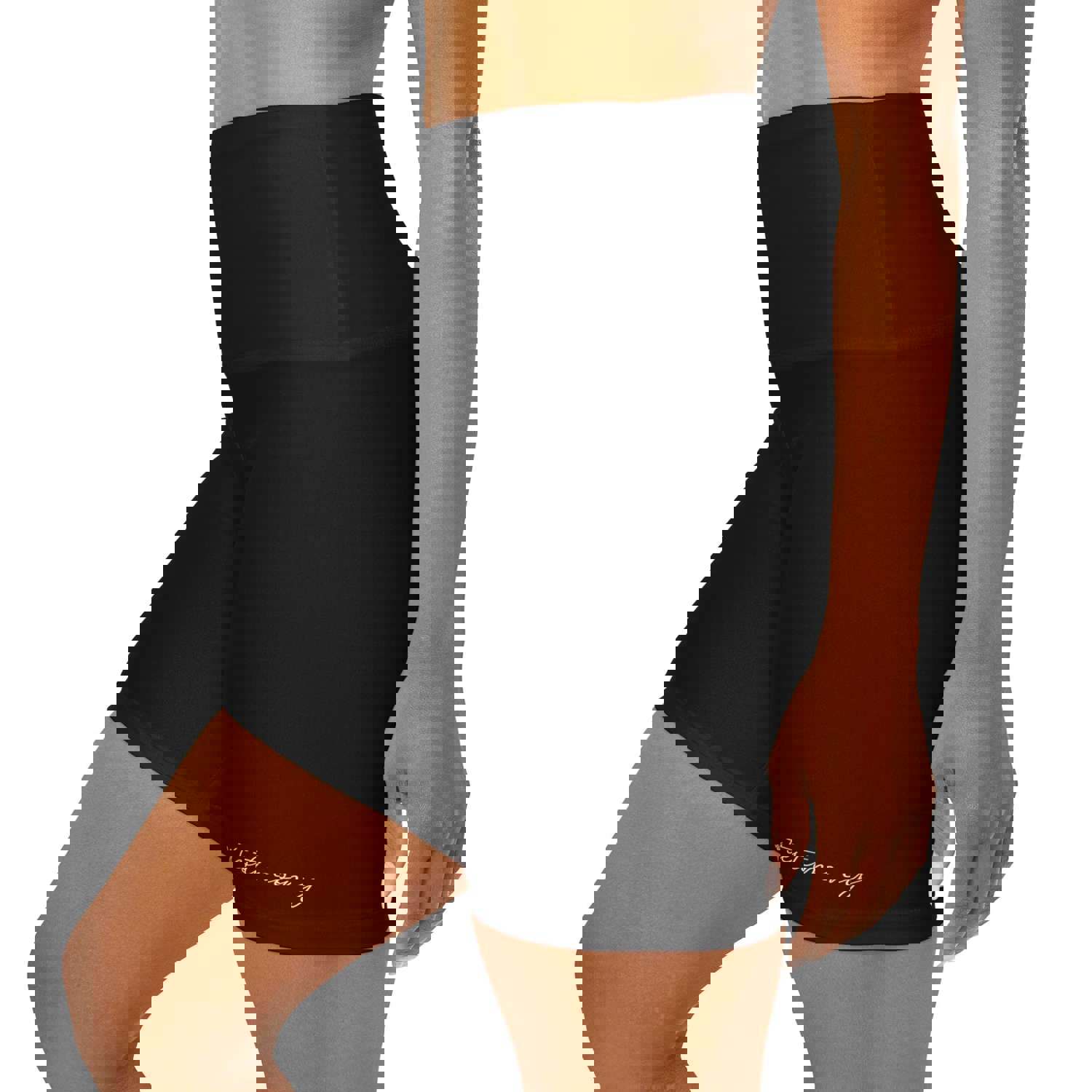 Women's High Waisted Black Yoga Shorts - Say It Soul Walking Testimony T-shirt