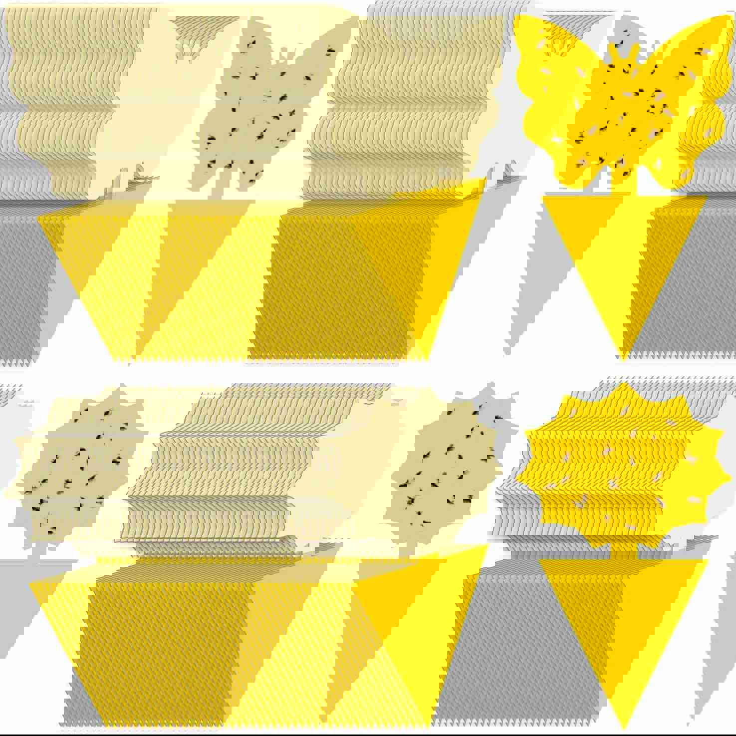 96PCS Yellow Sticky Traps for Fruit Flies, Fungus Gnats, and Flying Insects