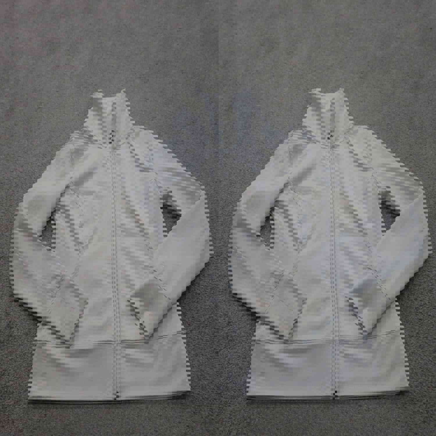 Champion Women's Lightweight White Full Zip Activewear Jacket - Small