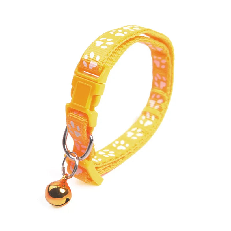Cute Bell Pet Collar for Cats and Dogs - Adjustable with Pendant Bell