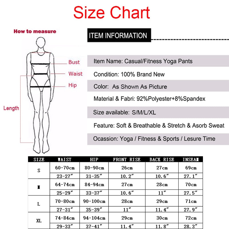 Women's Push Up Fitness Leggings - High Waist Booty Lifting Yoga Pants