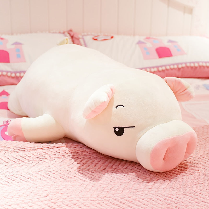40-75cm Squishy Pig Stuffed Doll - Soft Plush Toy for Kids and Babies