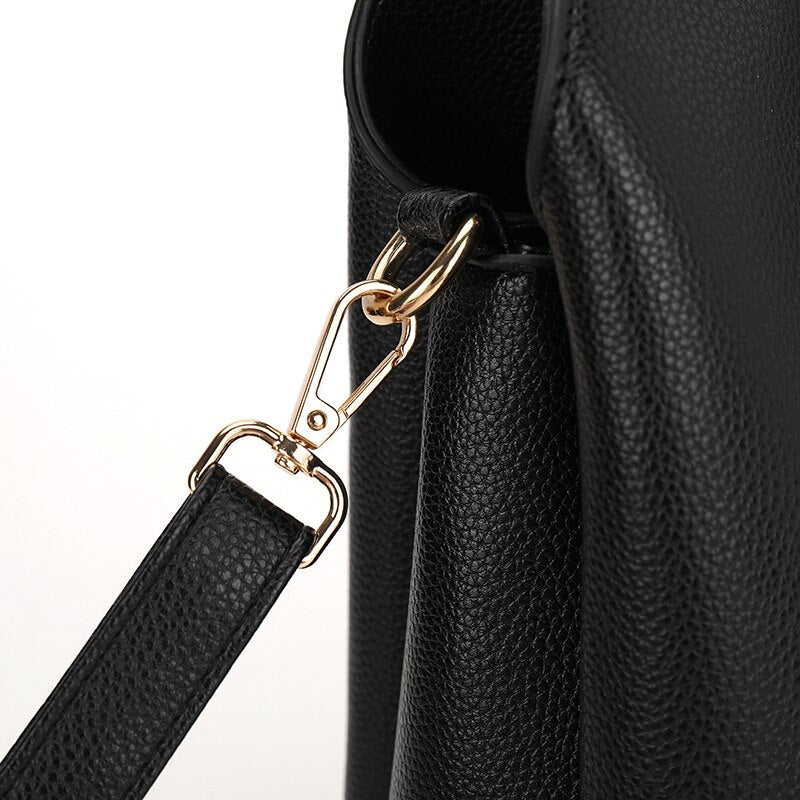 Large Capacity Luxury Designer Vintage Casual Leather Tote Bag