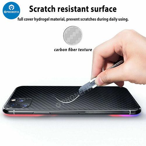 iPhone 14 Pro Max Carbon Fiber Back Cover Screen Protector Film - 3PCS