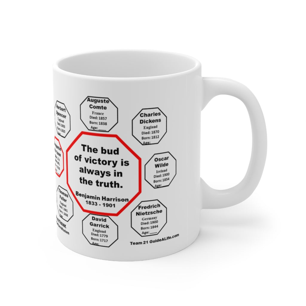 Benjamin Harrison Quote Mug - 11oz Ceramic Cup