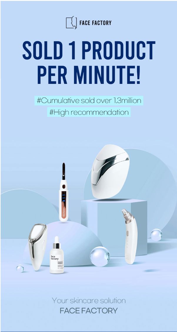 FACE FACTORY BEAUTY SUCTION - Korean Premium Blackhead Remover Vacuum for Pore Sebum Removal