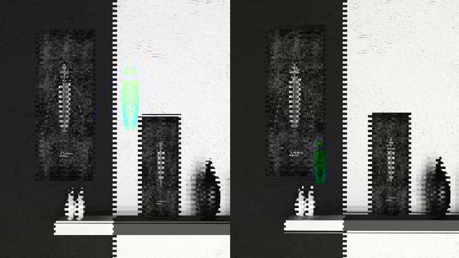 Capricorn Black Canvas Print - Stylish Wall Art for Home and Office Decor