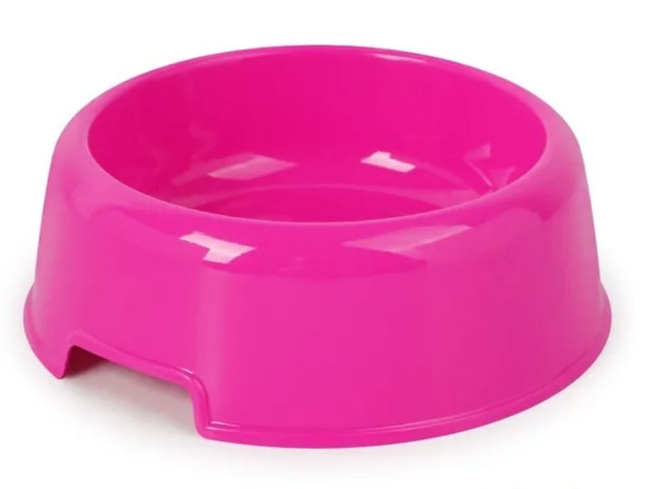 Candy Color Plastic Pet Bowl for Dog and Cat Feeding