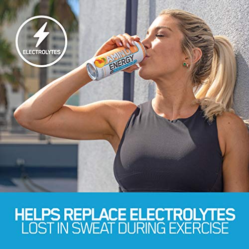 Optimum Nutrition Amino Energy + Electrolytes Sparkling Hydration Drink - Blueberry Lemonade, 12 Count