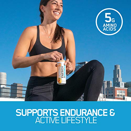 Optimum Nutrition Amino Energy + Electrolytes Sparkling Hydration Drink - Blueberry Lemonade, 12 Count