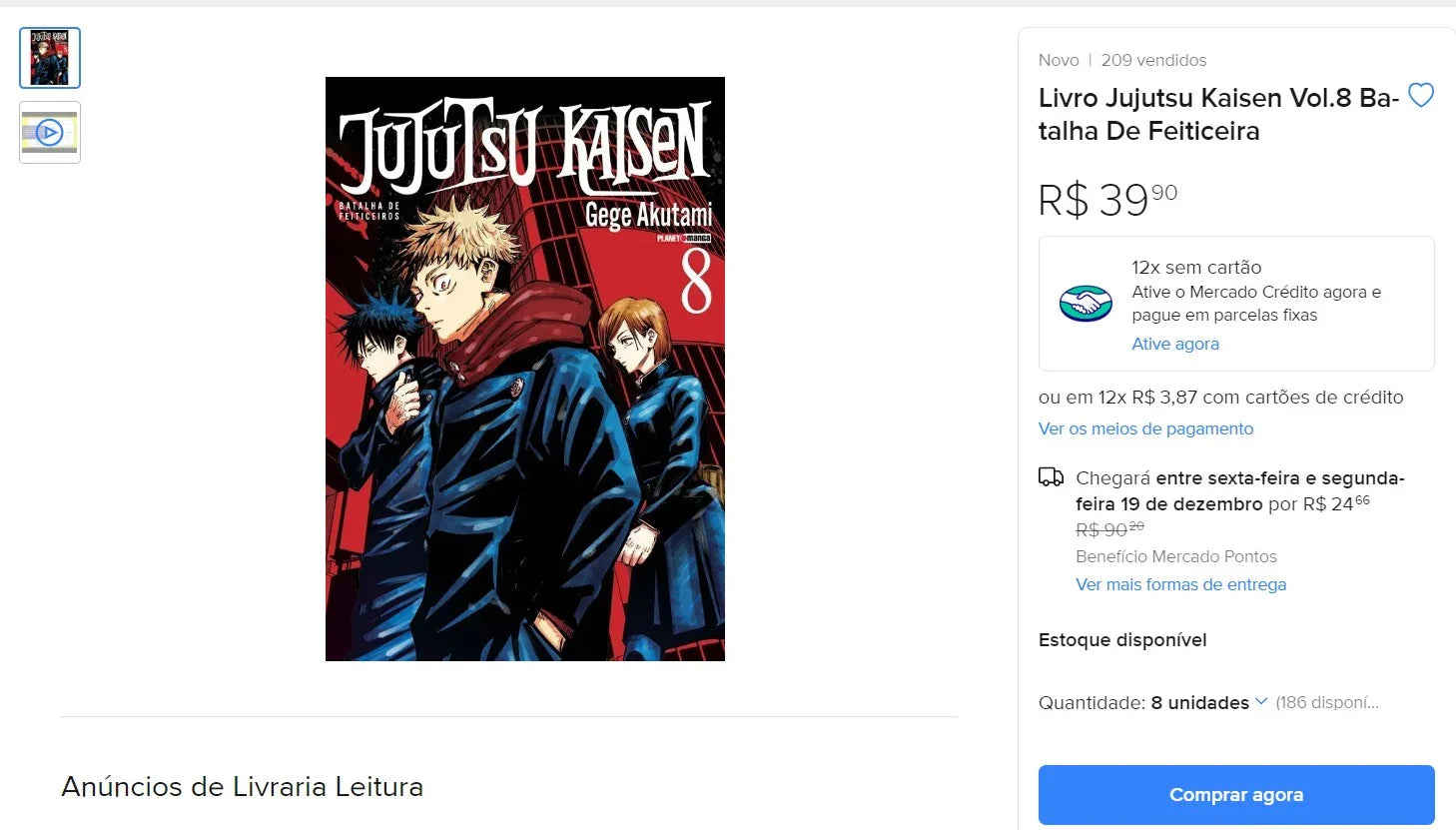 Manga Books Collection from Brazil - Jujutsu Kaisen & Kaiju No. 8