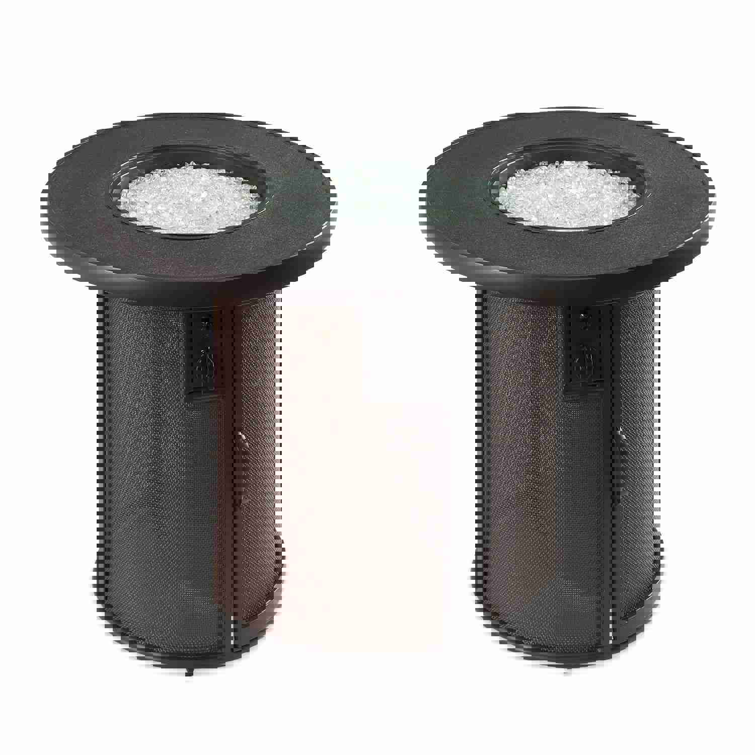 The Outdoor GreatRoom Company Stonefire 31-Inch Round Propane Gas Fire Pit Table - Brown