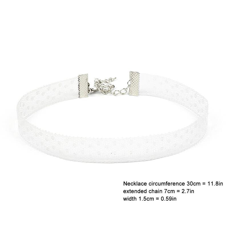 Elegant Women's Lace Flower Choker Necklace - Romantic Clavicle Jewelry