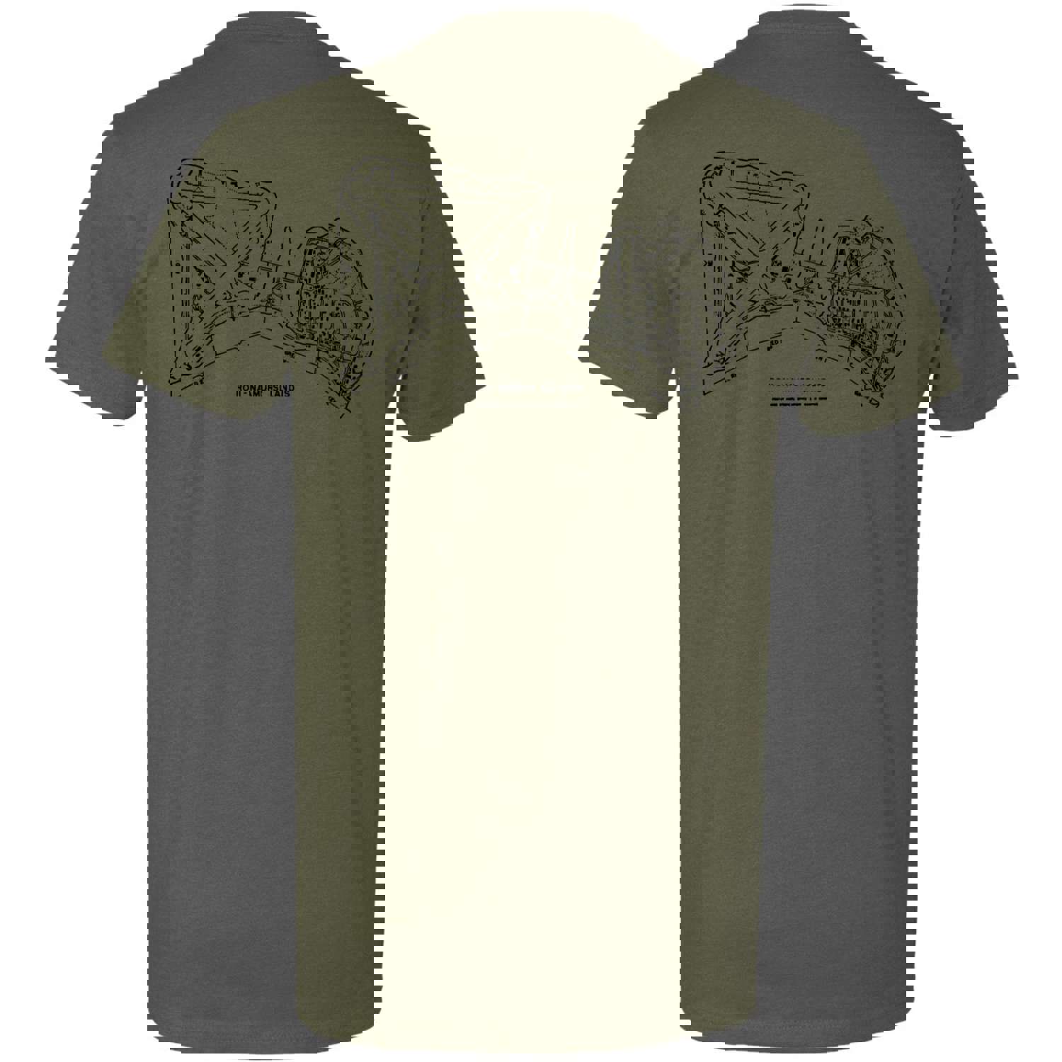 Roi-Namur Map Tee - Commemorative T-Shirt