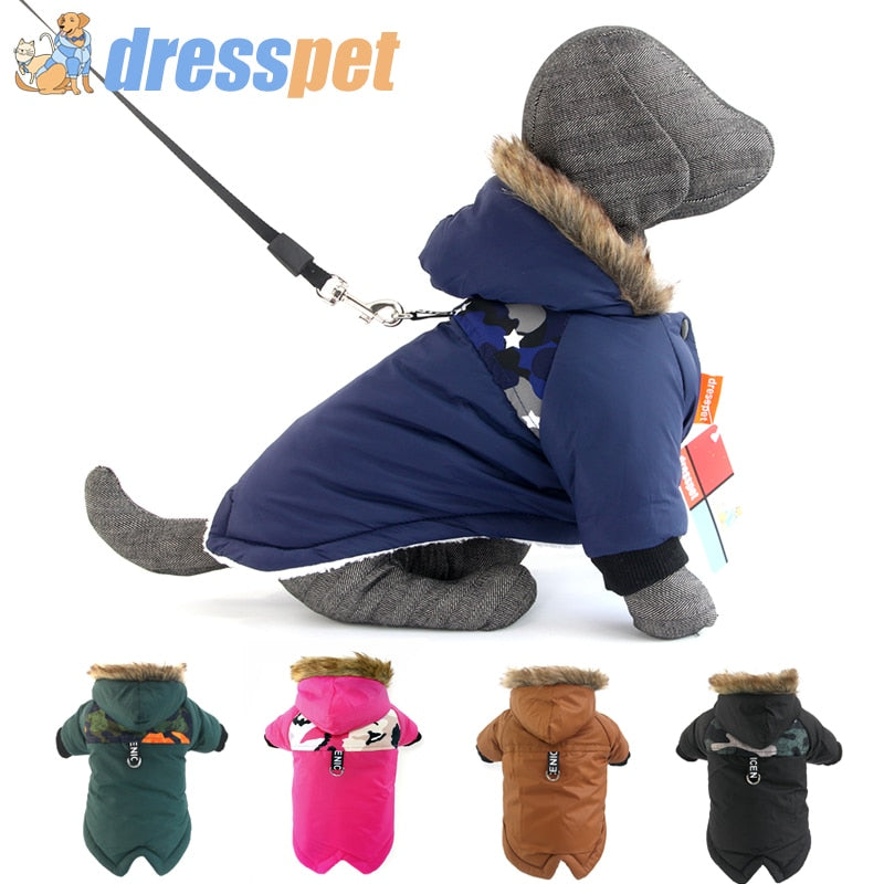 Winter Warm Waterproof Dog Coat for Small Breeds - French Bulldog, Chihuahua, Yorkies