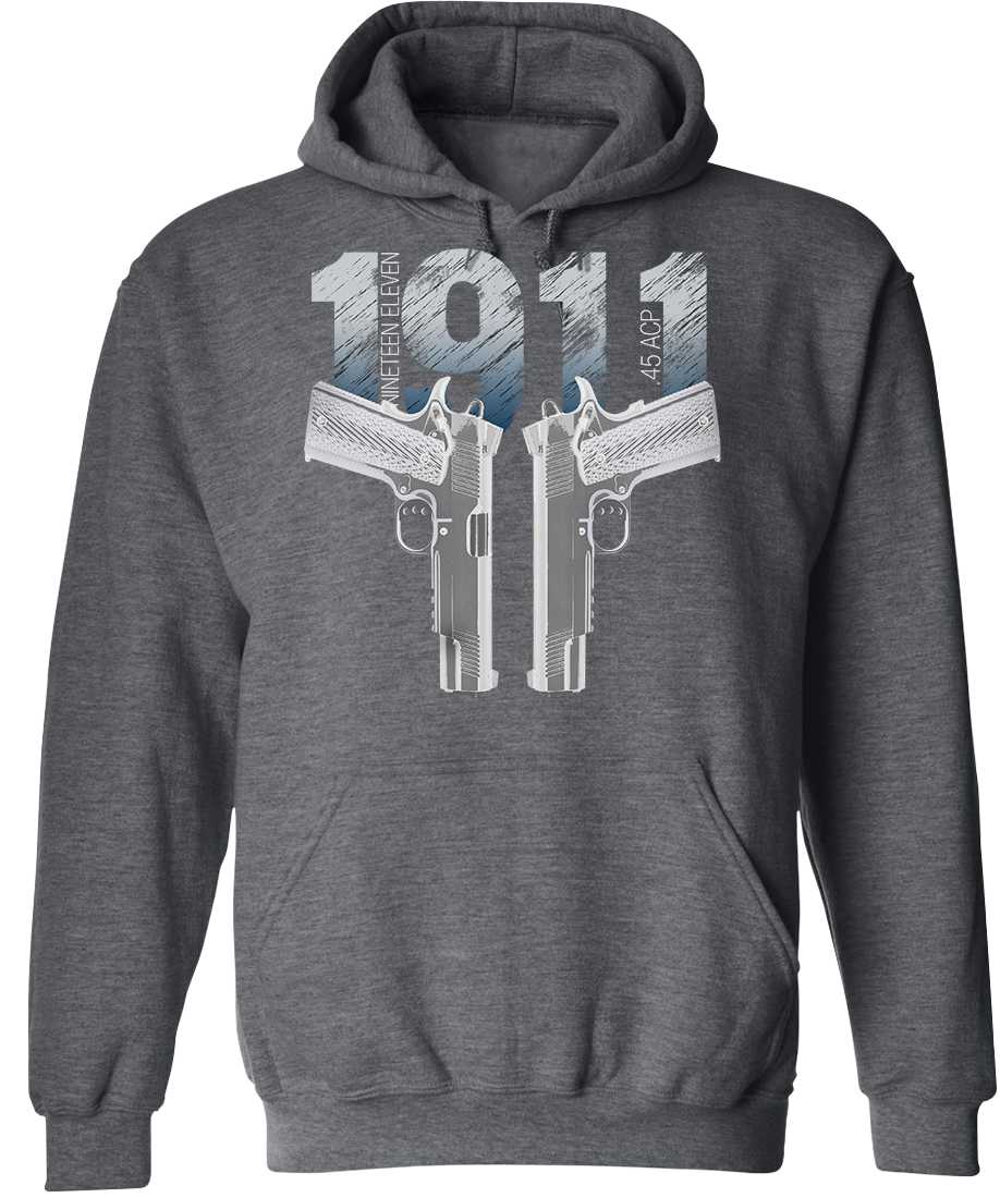 Colt 1911 Handgun Hoodie - Unique Design for Gun Enthusiasts