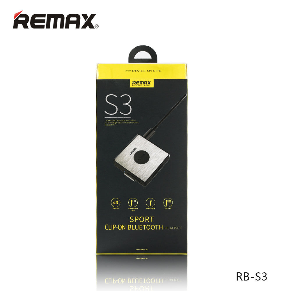 Remax RB-S3 Bluetooth Clip-on Headphones with HD-Voice & Noise Cancellation
